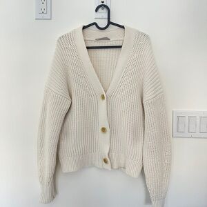 Everlane Boxy Chunky Knit Cardigan